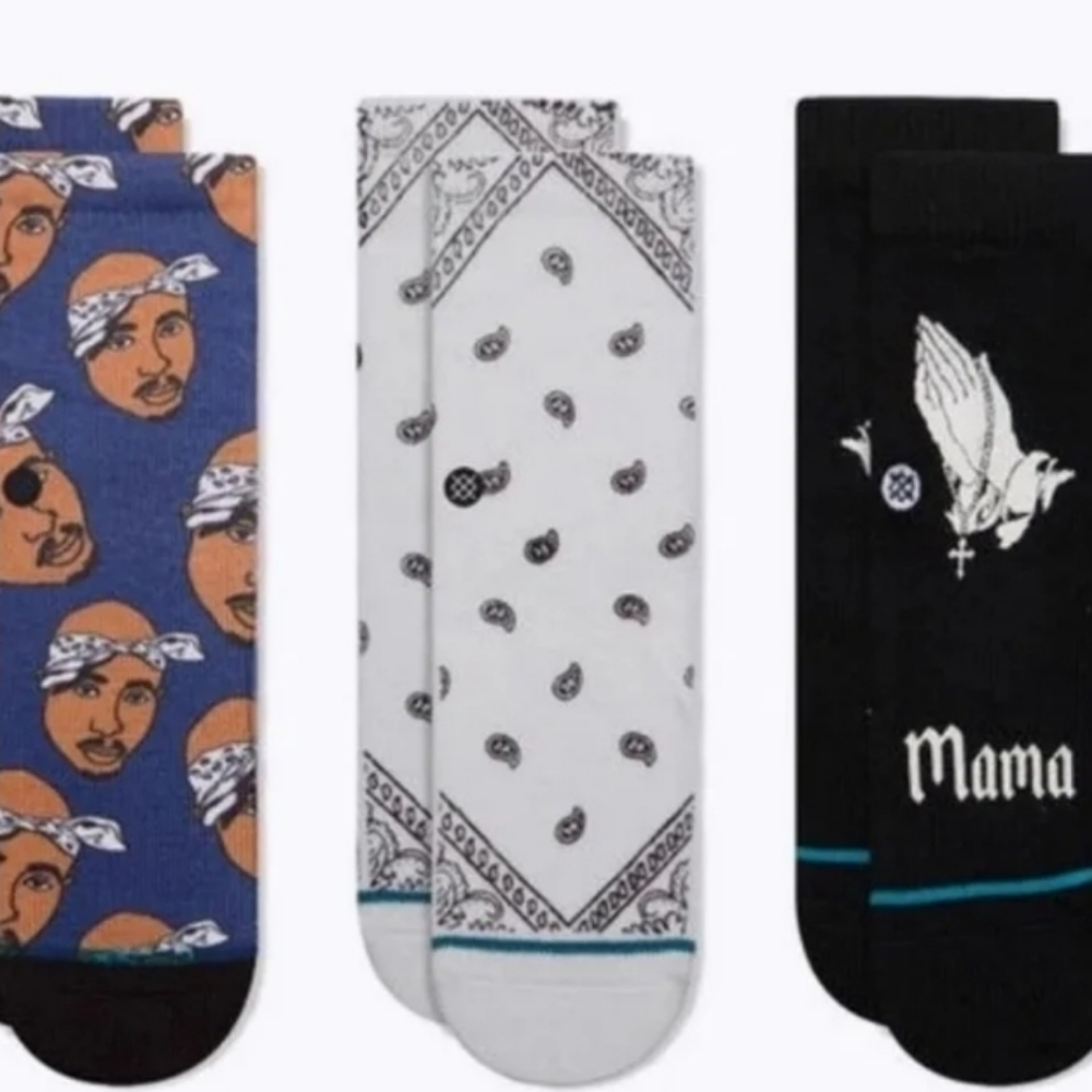Baby Stance Tupac Socks Westside Hip Hop Socks